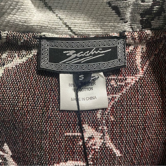 NWT Zashi White Chinese Print Art To Wear Coat Jacket - Picture 5 of 5